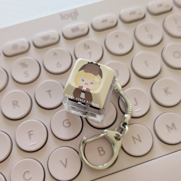 Amelia Watson - Fidget Keycap Keychain