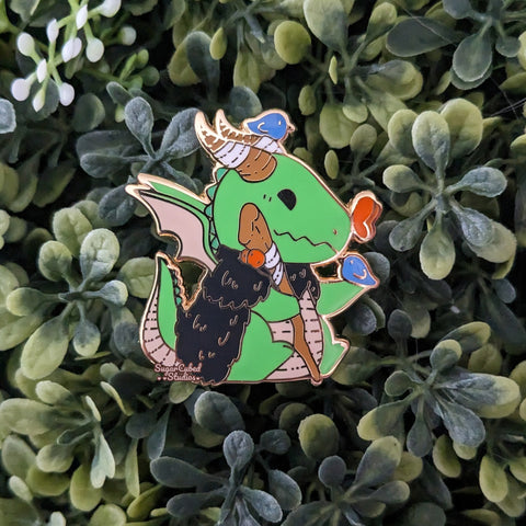 The Draconic Druid - Dragons and Dragons Enamel Pin