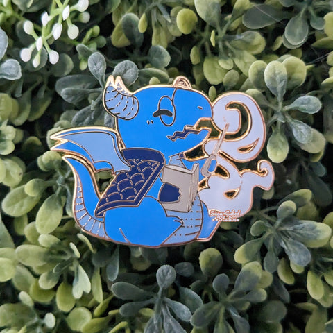 The Draconic Wizard - Dragons and Dragons Enamel Pin