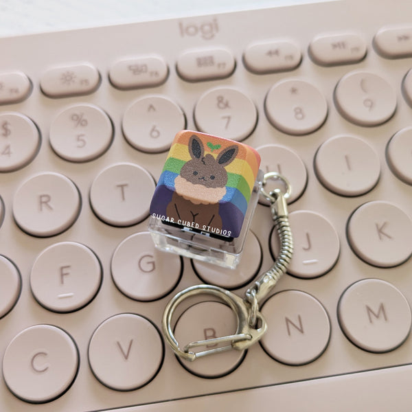 Eievui #133 - Fidget Keycap Keychain