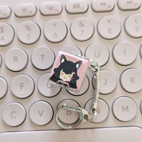 Ookami Mio - Fidget Keycap Keychain