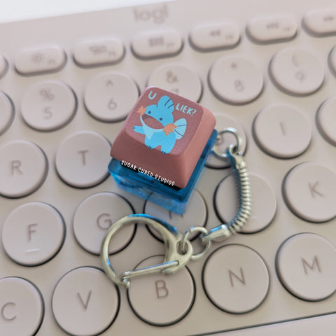 U liek Mudkipster? #258 - Fidget Keycap Keychain