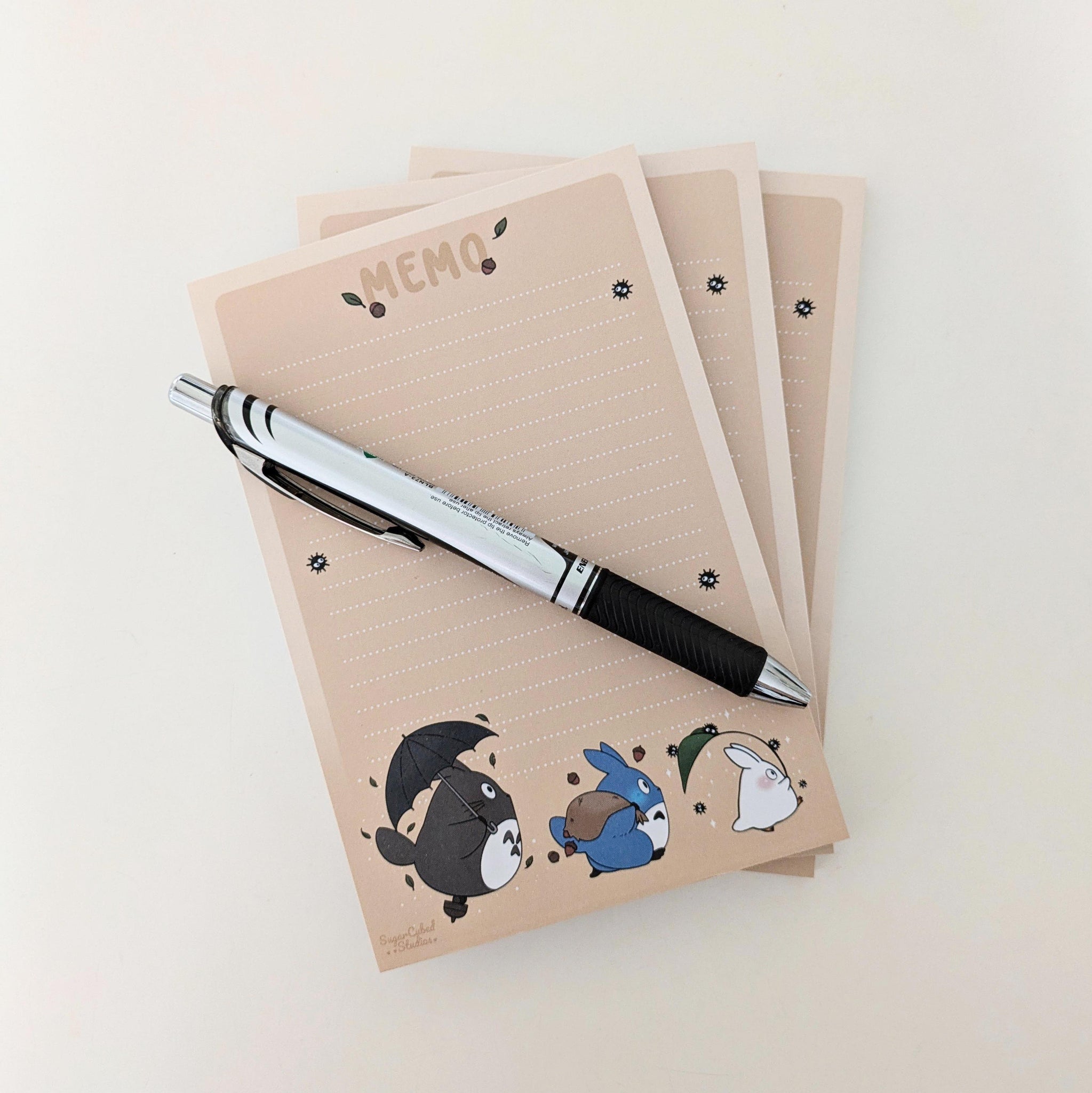Tasks of Totoro, Sticky Notepad, A6, 4x6"